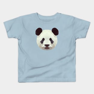 Cute Panda Low Poly | Geometric Kids T-Shirt
